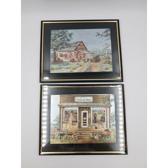 SCAFA-TORNABENE Art Publishing Co. "Coca-Cola" Framed Litho Prints - Set Of 2 - Picture 2 of 7